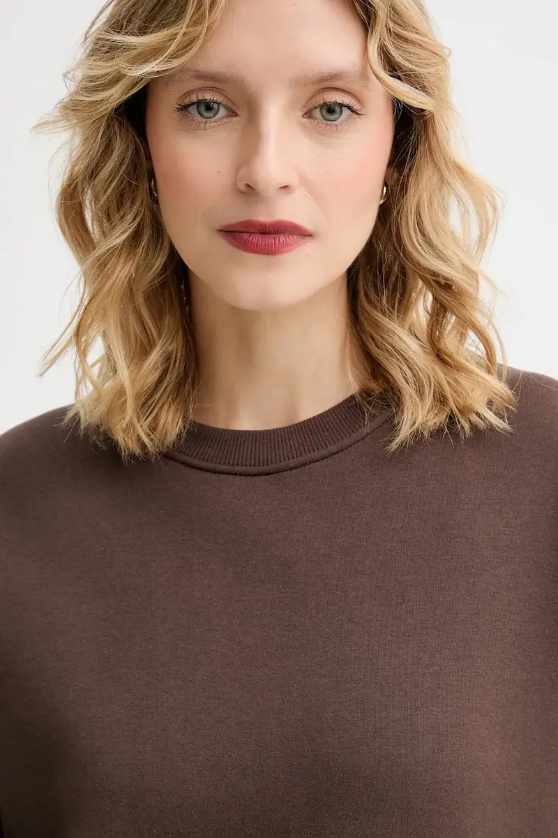 felpa MUUV. x Answear donna colore marrone miniatura 4