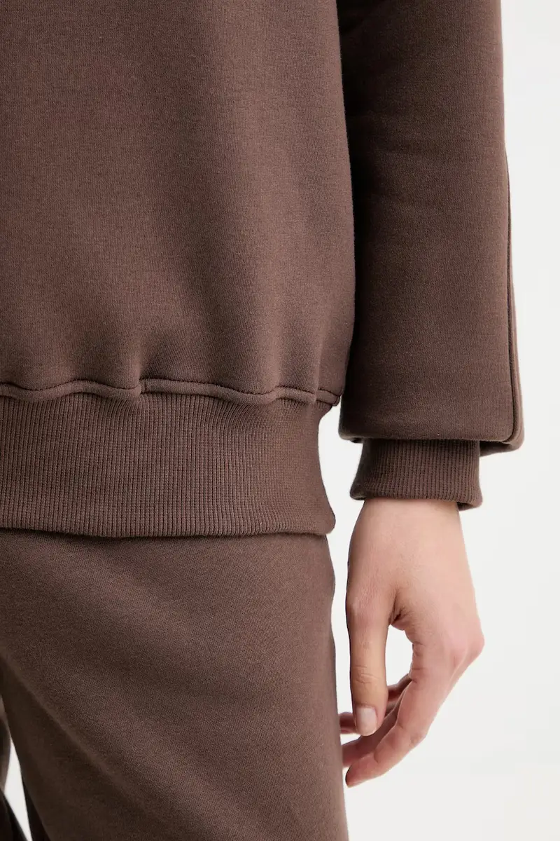 felpa MUUV. x Answear donna colore marrone miniatura 5