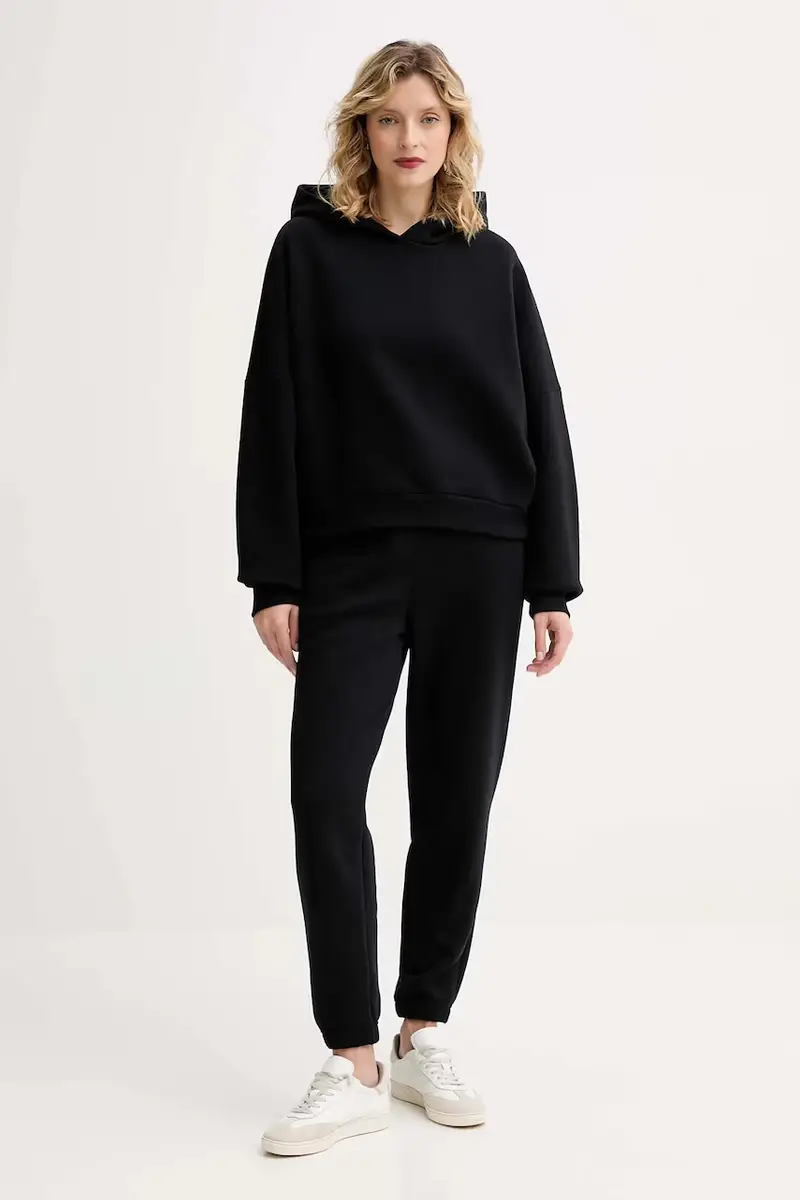 felpa MUUV. x Answear donna colore nero con cappuccio miniatura 2