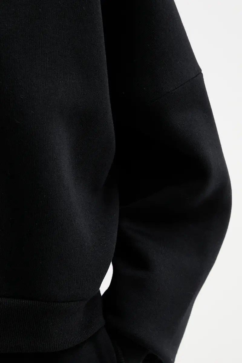 felpa MUUV. x Answear donna colore nero con cappuccio miniatura 5