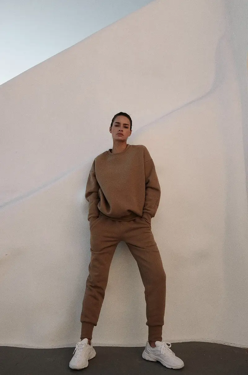 . Pantaloni SOFT TOUCH donna Marrone