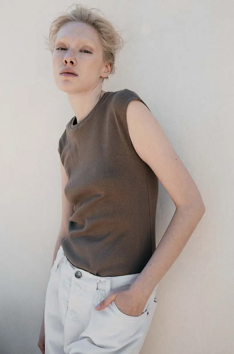 top in cotone TETE colore marrone TETE miniatura 3