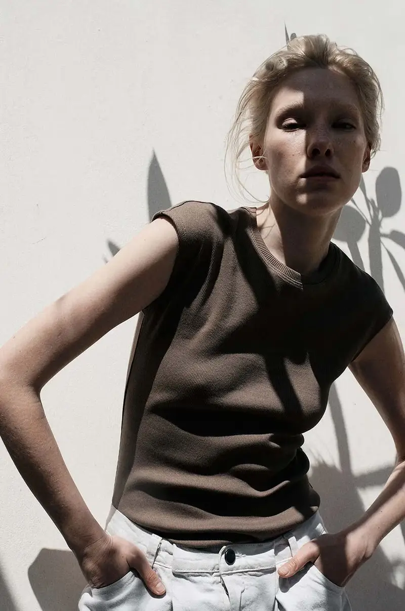 top in cotone TETE colore marrone TETE miniatura 5