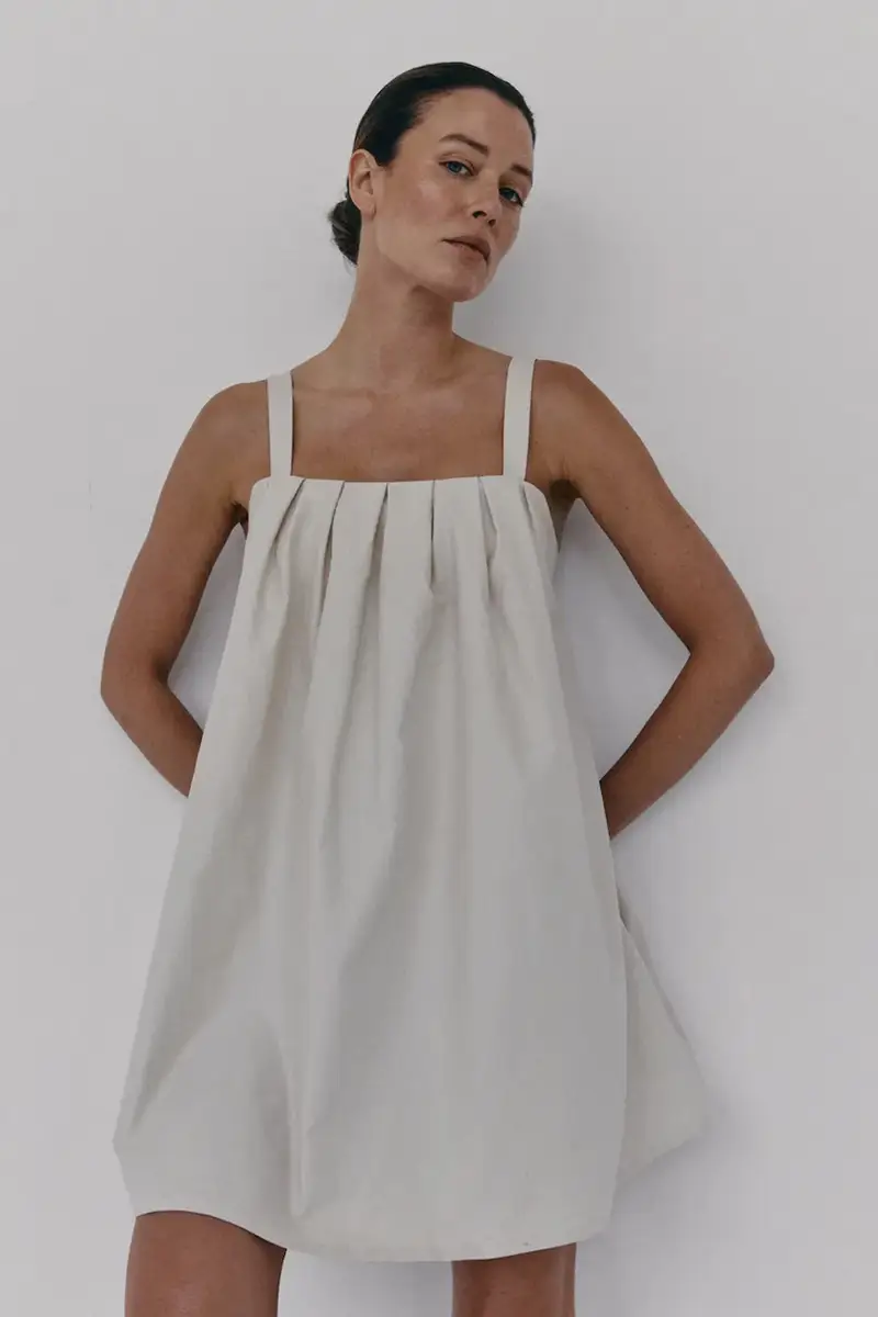 vestito JELLE colore nero Beige miniatura 3