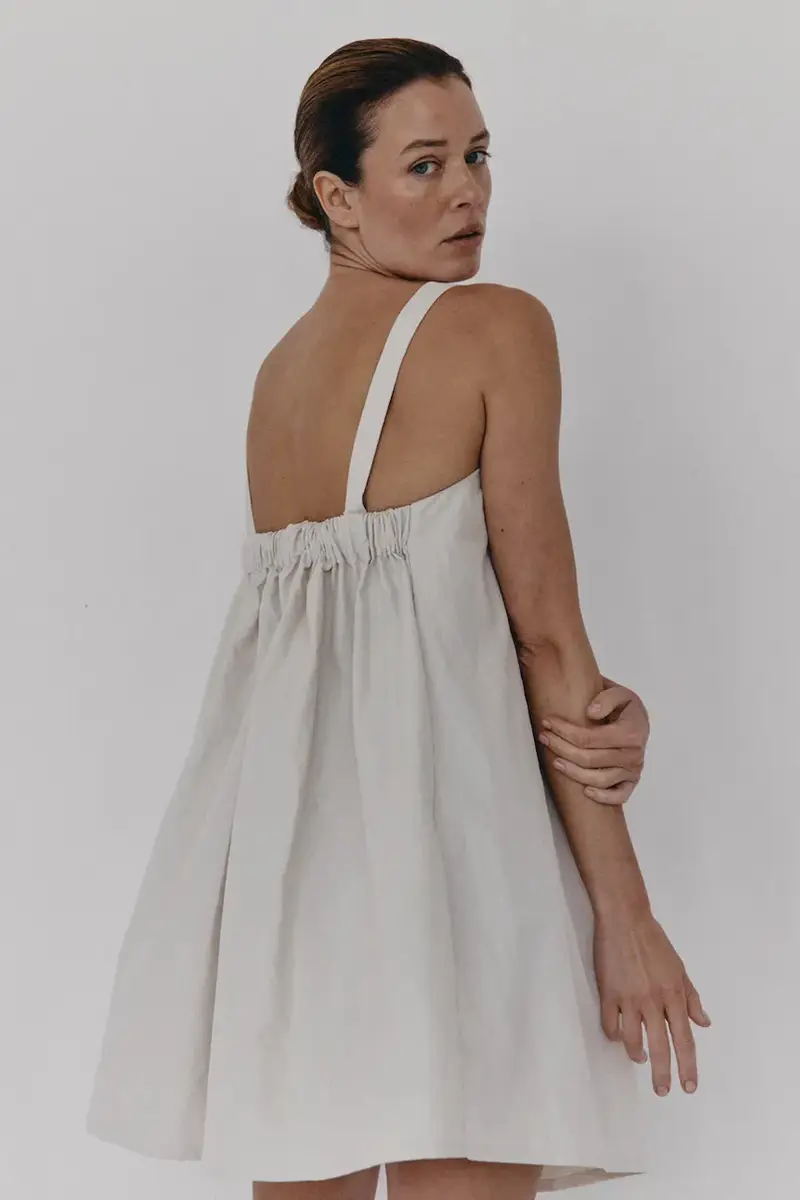 vestito JELLE colore nero Beige miniatura 4