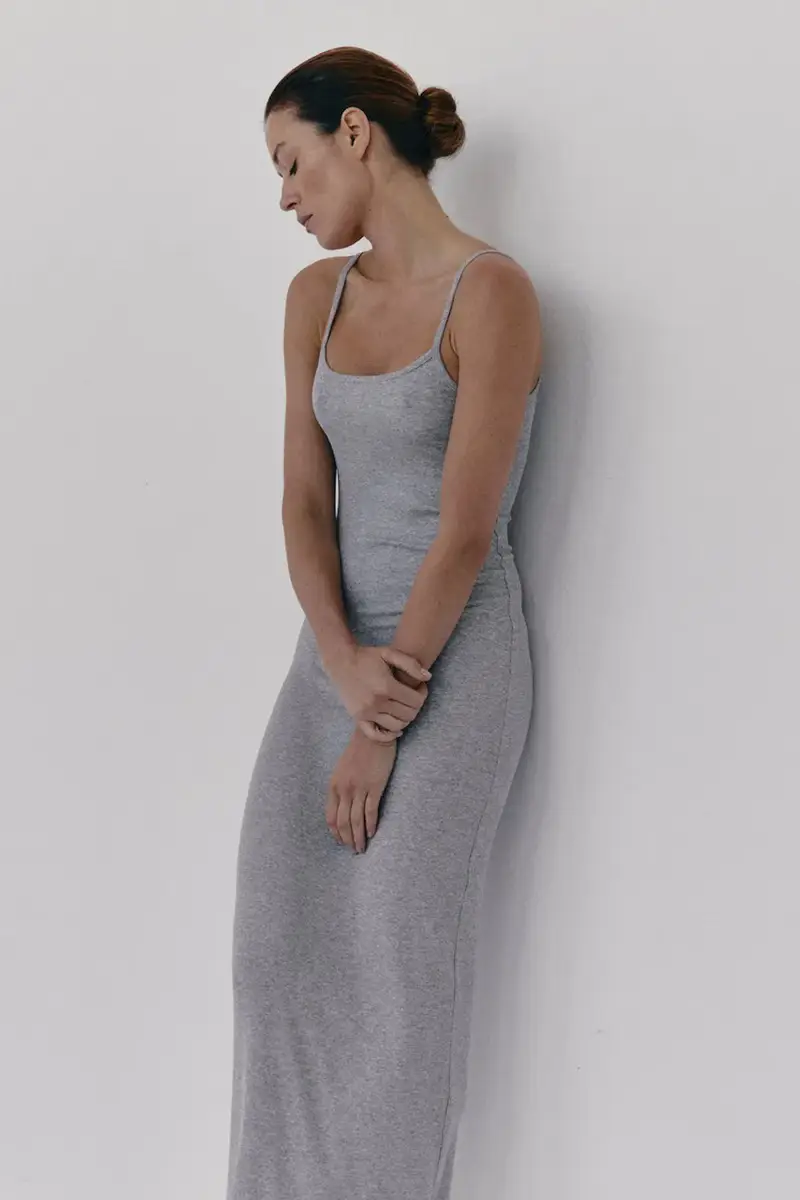 vestito JORDE colore grigio miniatura 2