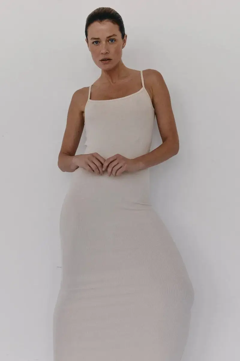 vestito JORDE colore nero Beige miniatura 2