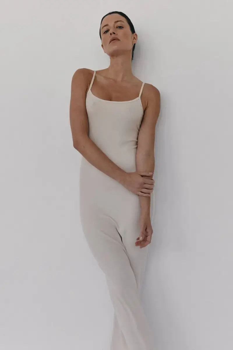 vestito JORDE colore nero Beige miniatura 3