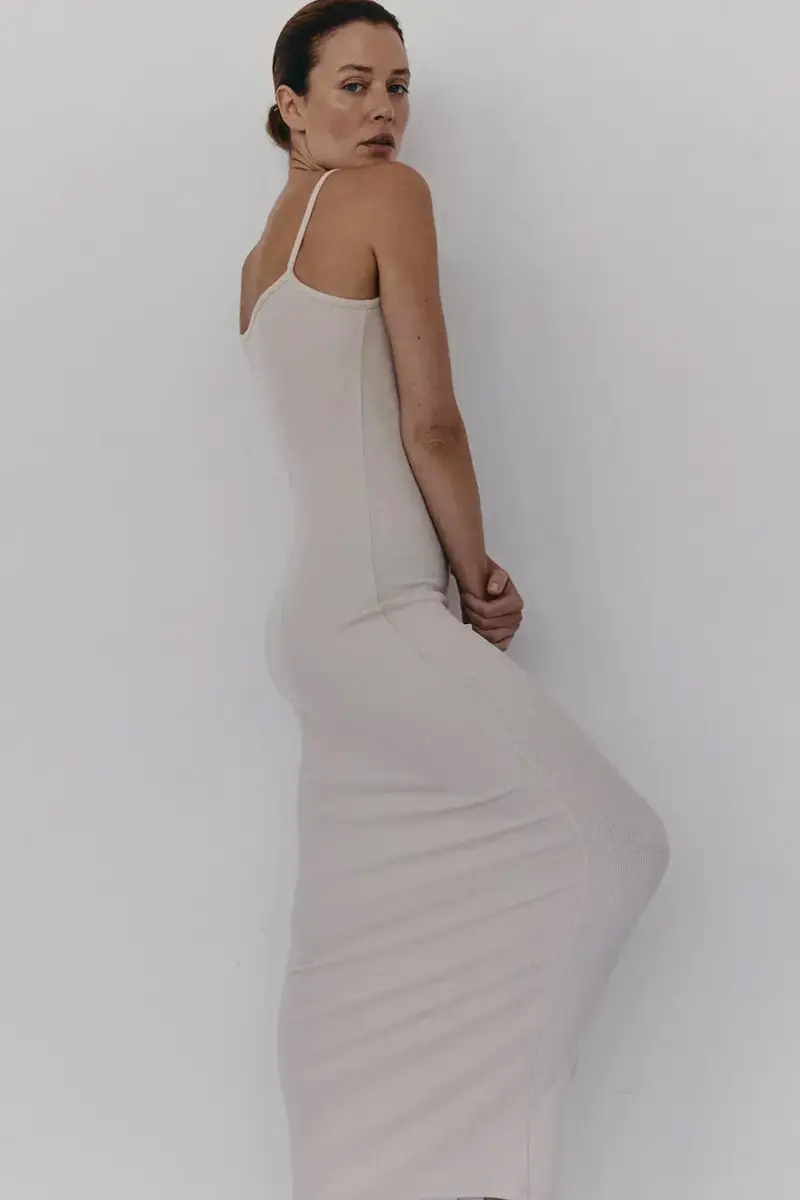 vestito JORDE colore nero Beige miniatura 4