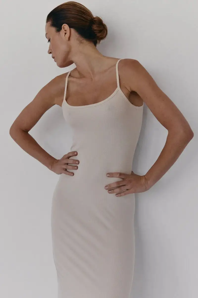 vestito JORDE colore nero Beige miniatura 5