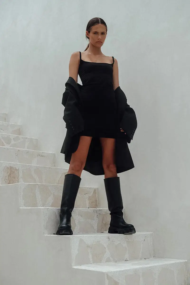 vestito YANG colore nero miniatura 3