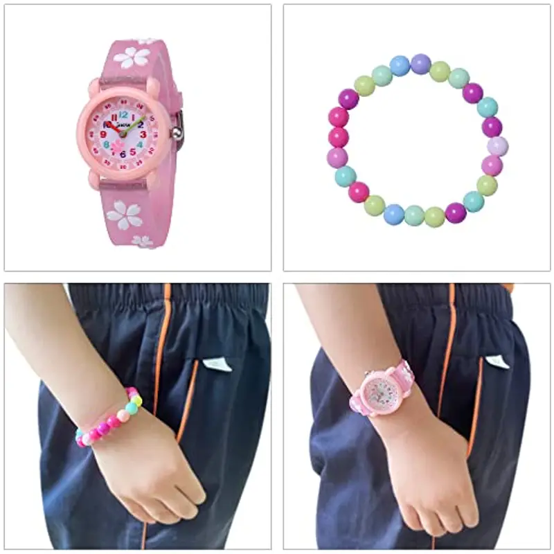 MUXIJIA Orologio Bambina, 3ATM Impermeabile Quarzo Orologio da Polso con 3D Cartone Animato Cinturino in Silicone Orologio per Ragazze da 3-10 Anni miniatura 2