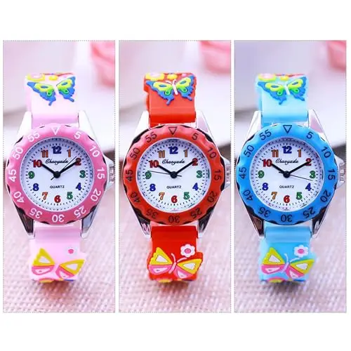 MUXIJIA Orologio Bambini per Ragazzi e Ragazze da 3-10 Anni, 3ATM Impermeabile Quarzo Orologio da Polso con 3D Cartone miniatura 2