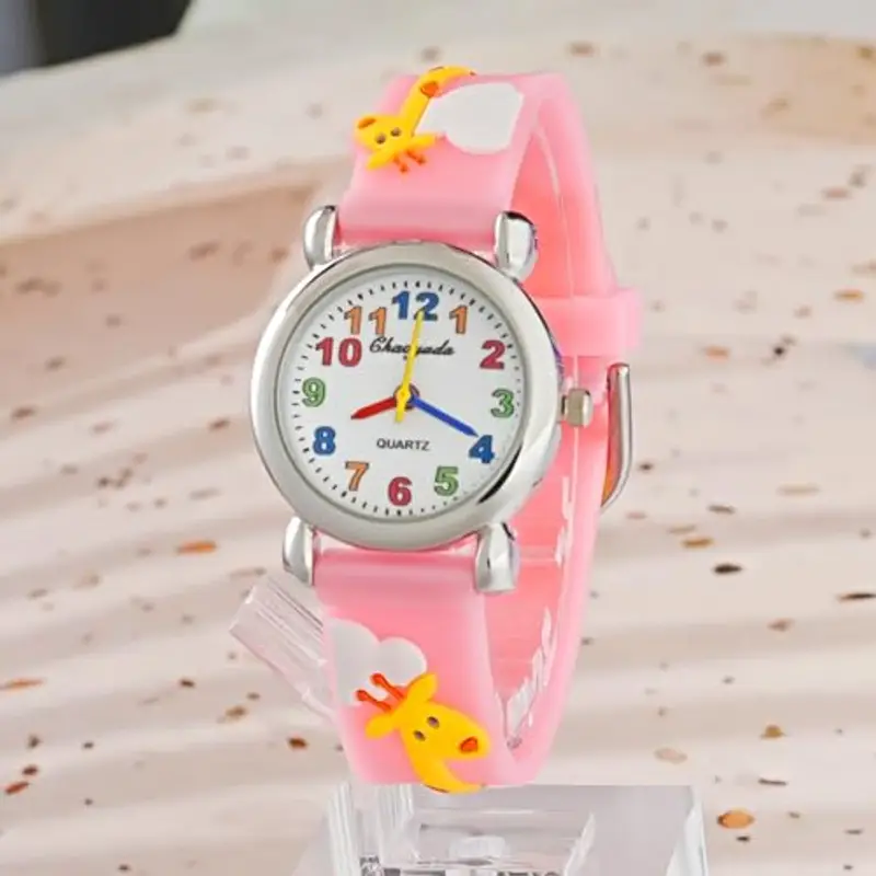 MUXIJIA Orologio Educativo per Bambini - Analogico Quarzo Orologi da Polso per Bambine e ragazze - 3D Cartone Animato Cinturino in Silicone Orologio per Ragazzi e Ragazze da 3-10 Anni miniatura 2