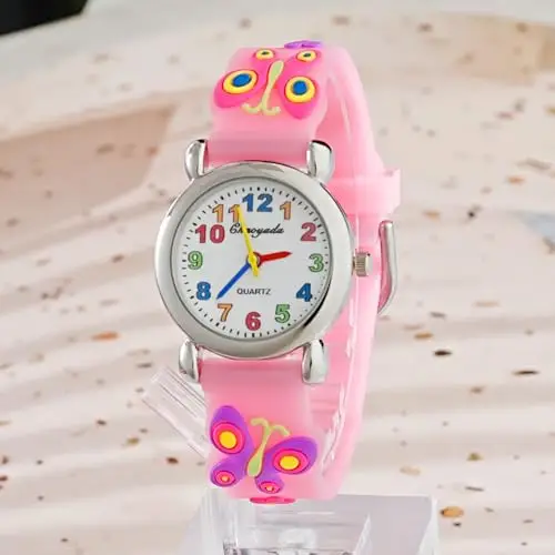 MUXIJIA Orologio Educativo per Bambini - Analogico Quarzo Orologi da Polso per Bambine e ragazze - 3D Cartone Animato miniatura 2