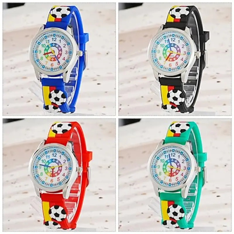 MUXIJIA Orologio Educativo per Bambini - Analogico Quarzo Orologi da Polso per Ragazzi e Ragazze - 3D Cartone Animato Cinturino in Silicone Orologio per Bambini e Ragazzi da 3-10 Anni miniatura 2