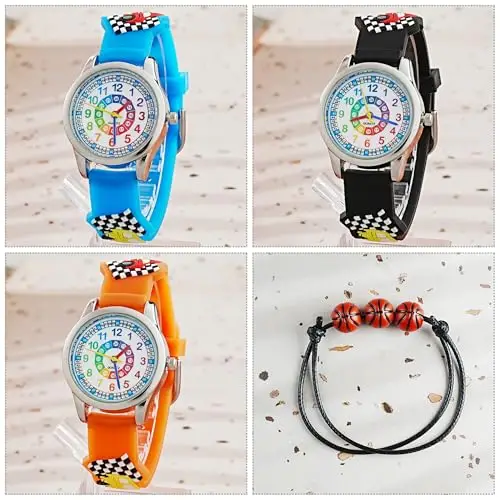 MUXIJIA Orologio Educativo per Bambini - Analogico Quarzo Orologi da Polso per Ragazzi e Ragazze - 3D Cartone Animato miniatura 2