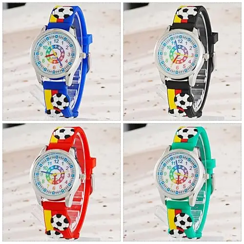 MUXIJIA Orologio Educativo per Bambini - Analogico Quarzo Orologi da Polso per Ragazzi e Ragazze - 3D Cartone Animato miniatura 2