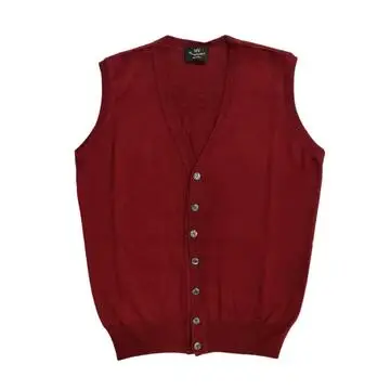 GILET UOMO CON BOTTONI MISTO LANA MERINO MV MS161B