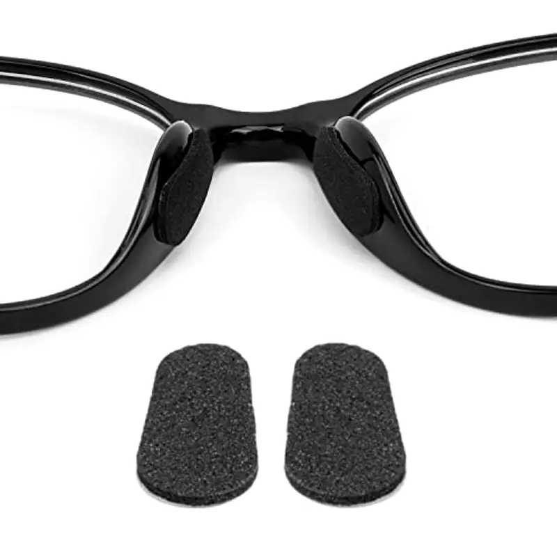 Mwoot [96 paia] Naselli in schiuma morbida Naselli autoadesivi antiscivolo Naselli sottili Naselli per occhiali Occhiali da sole (Nero) miniatura 3