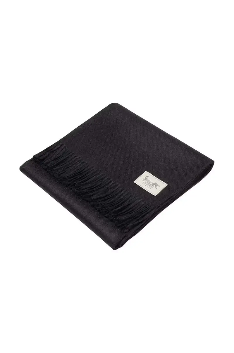 plaid in lana alpaca 130 x 180 cm Nero