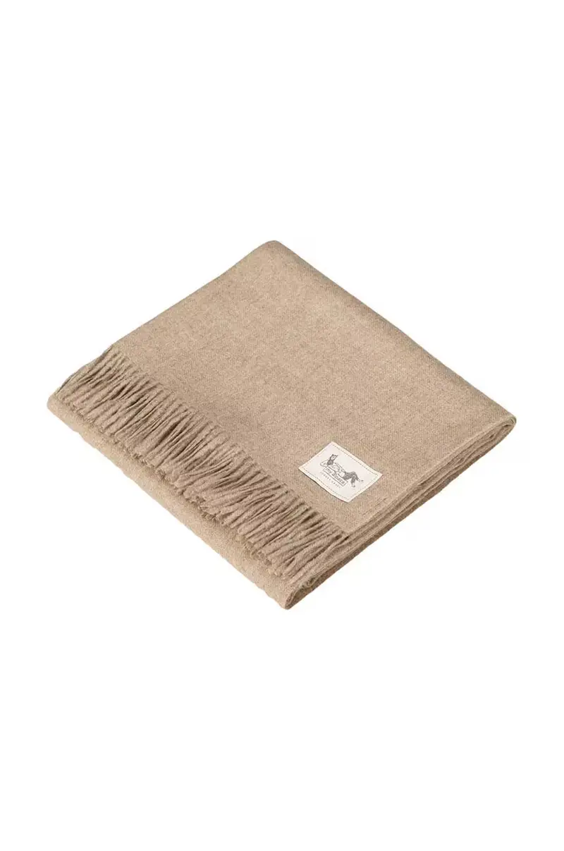 plaid in lana alpaca cm Beige