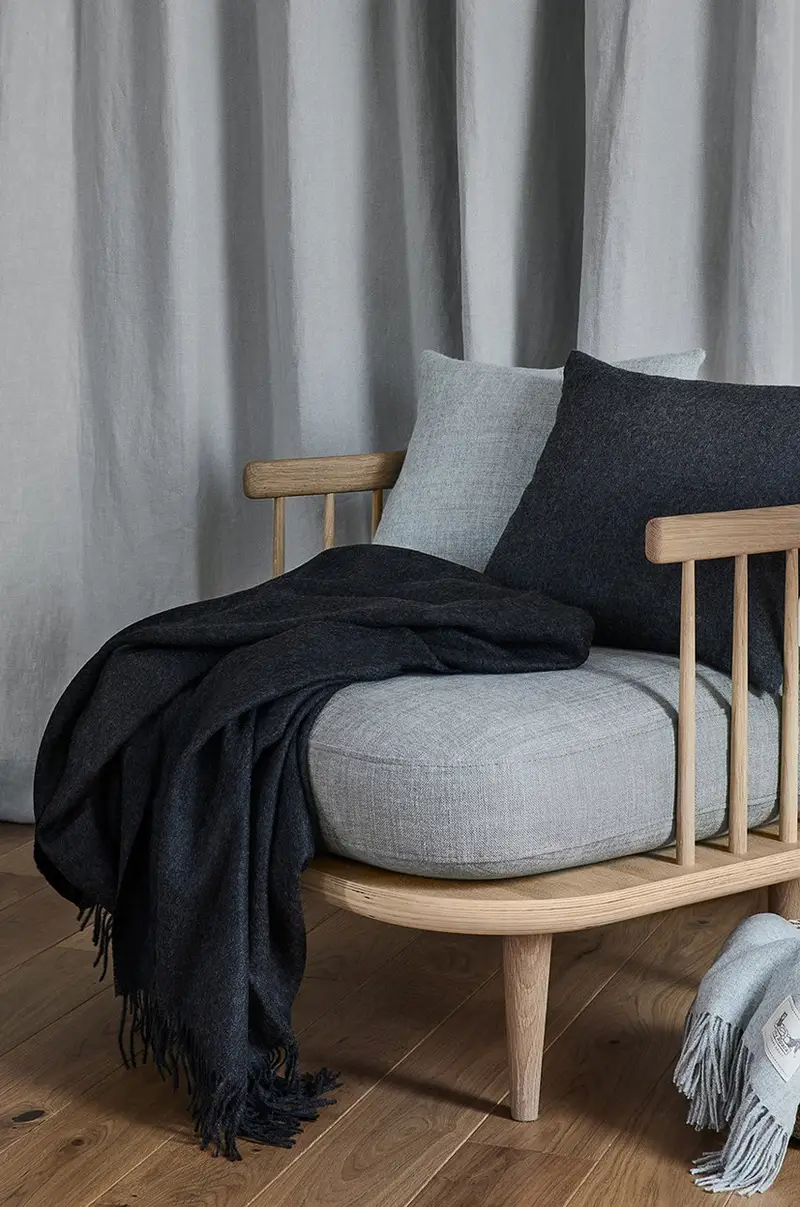 pleid in lana alpaca organica cm Grigio miniatura 5