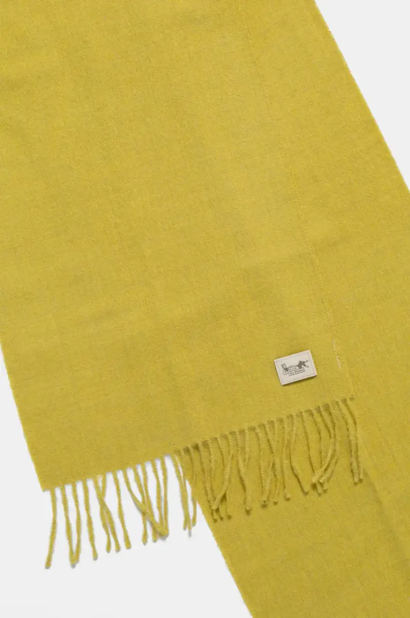 sciarpa in lana colore verde THSINC30180 Giallo miniatura 2