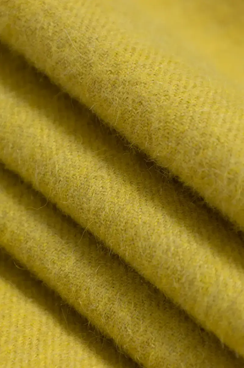 sciarpa in lana colore verde THSINC30180 Giallo miniatura 3