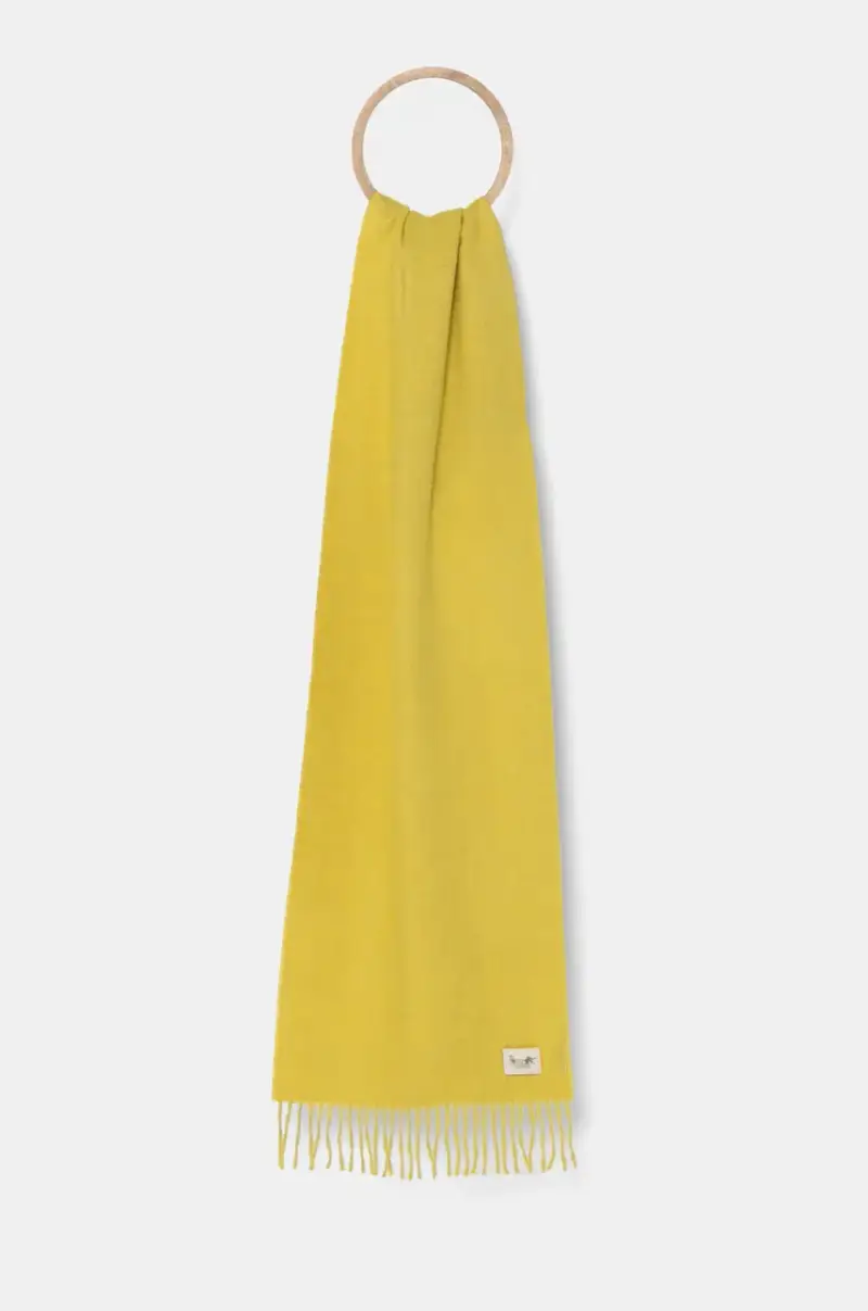 sciarpa in lana colore verde THSINC30180 Giallo