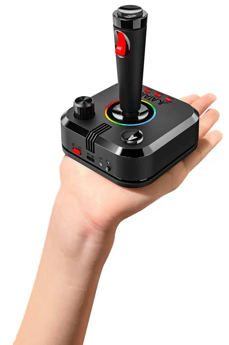 console di gioco con joystick Gaming Stampede Teamatari Gamestation Plus (+200 JEUX) Nero miniatura 2