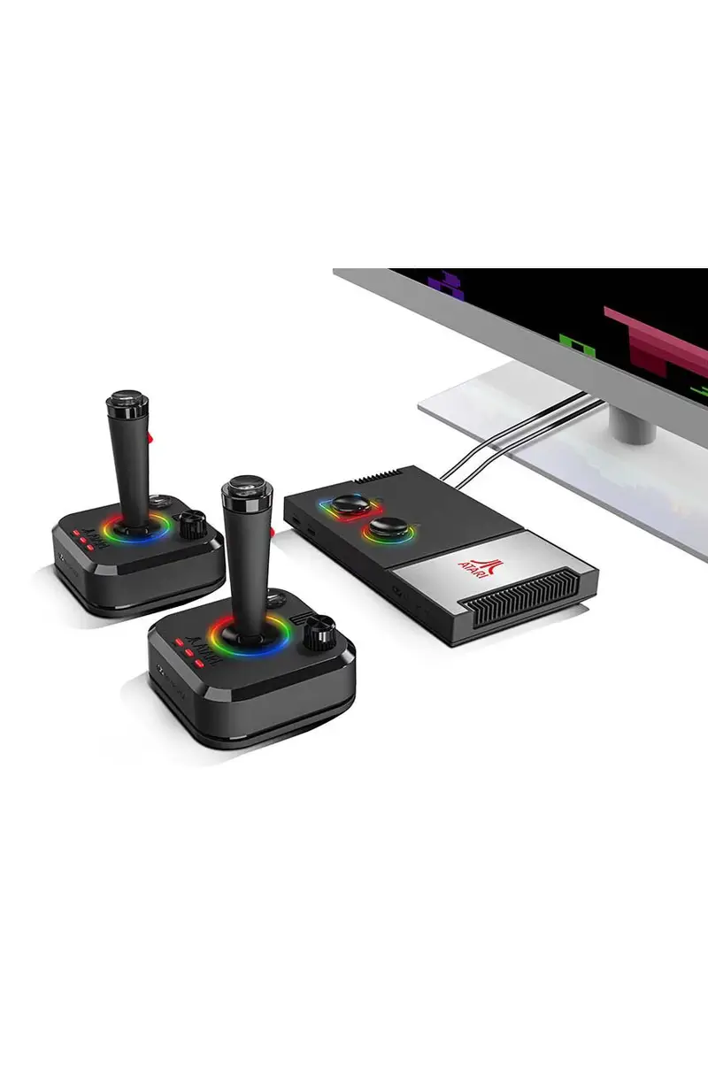 console di gioco con joystick Gaming Stampede Teamatari Gamestation Plus (+200 JEUX) Nero miniatura 3