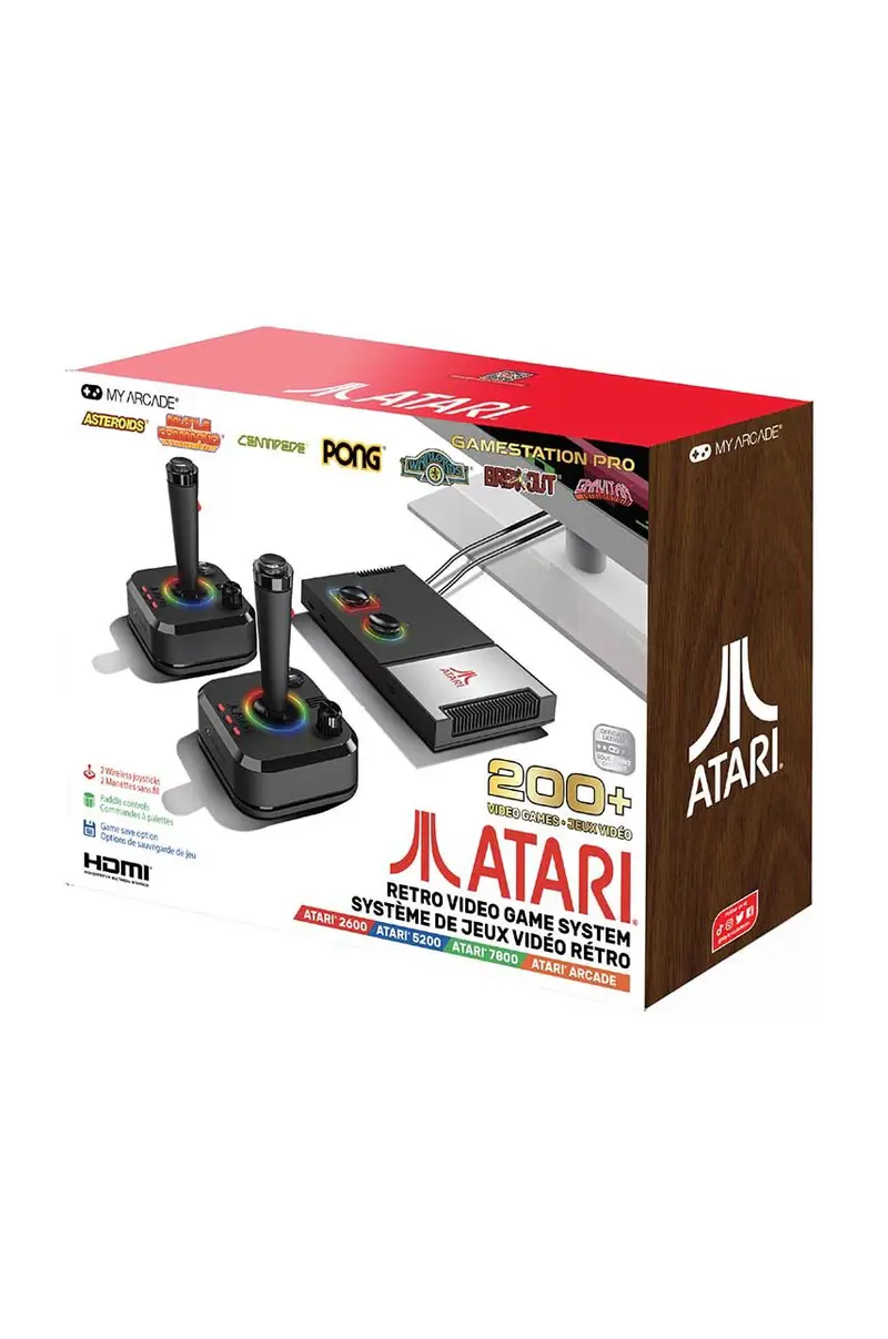 console di gioco con joystick Gaming Stampede Teamatari Gamestation Plus (+200 JEUX) Nero miniatura 4
