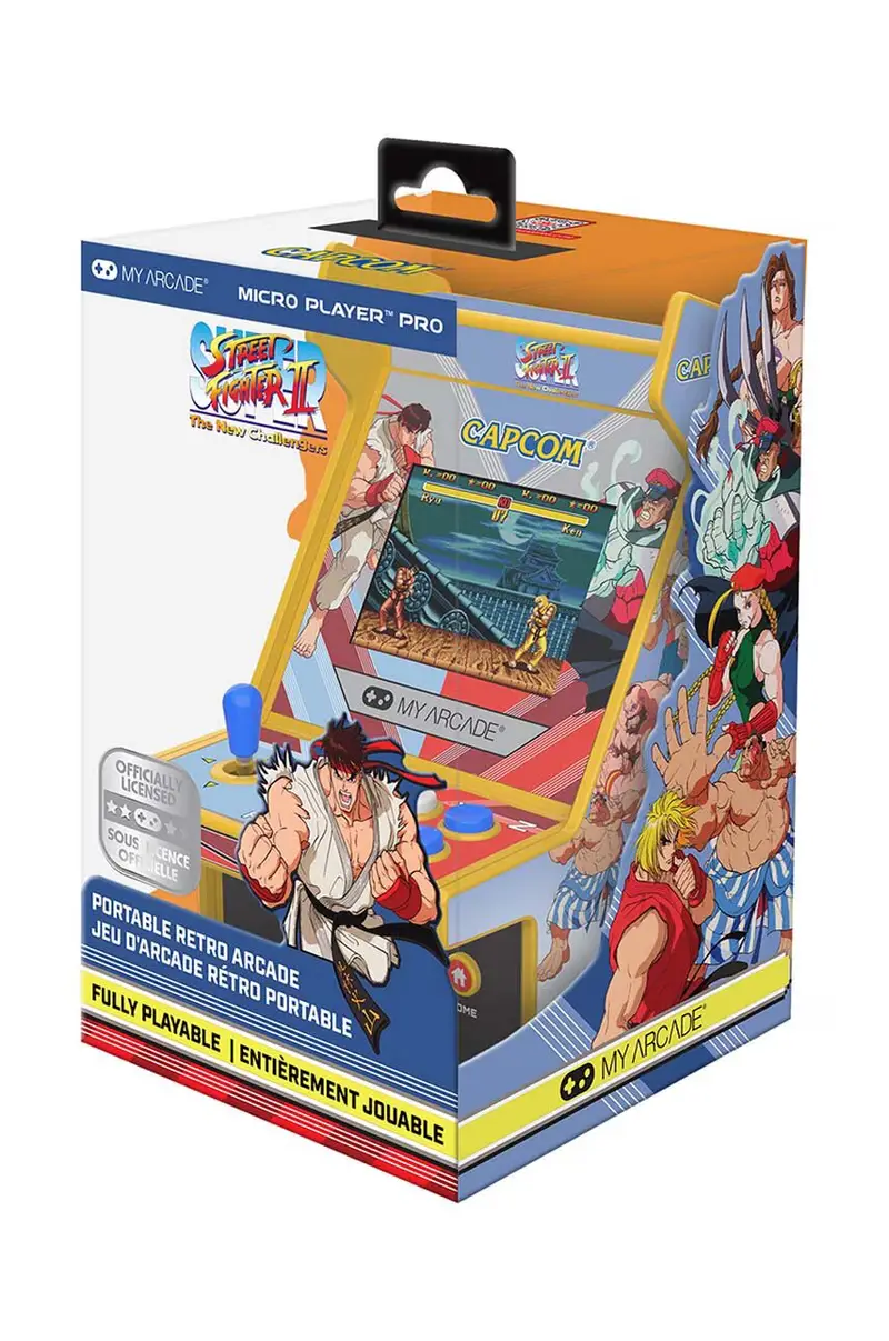 console portatile My Arcade Gaming Micro Player Street Fighter II Multicolore miniatura 3