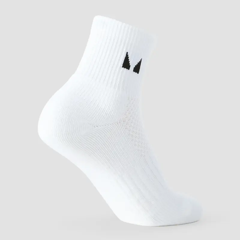 Calzini alla caviglia MP Running (confezione da 3) - Bianco miniatura 3