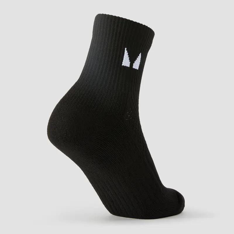 Calzini alla caviglia MP Running (confezione da 3) - Nero miniatura 3