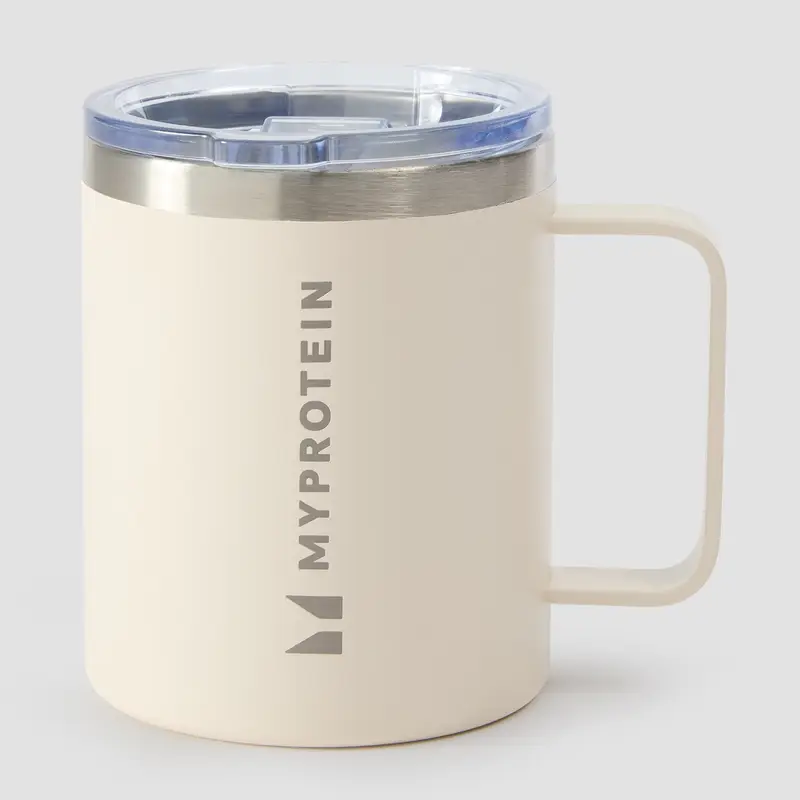 Tazza da caffè in metallo riciclato da 350 ml Myprotein - Crema