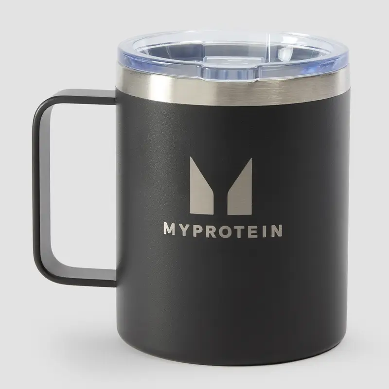 Tazza da caffè in metallo riciclato da 350 ml Myprotein - Nero miniatura 2
