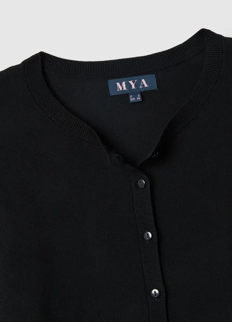MYA Cardigan Donna Nero 4011269 miniatura 2