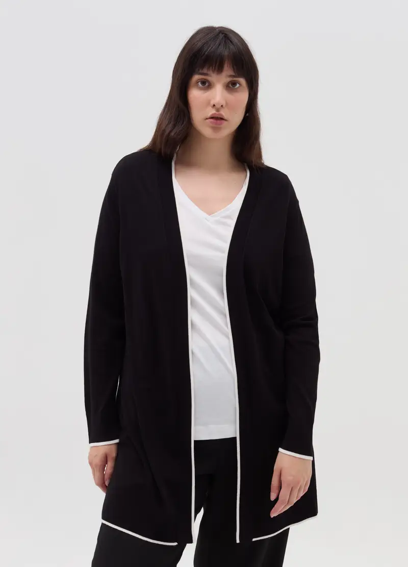 MYA Cardigan Donna Nero 4287606 miniatura 2