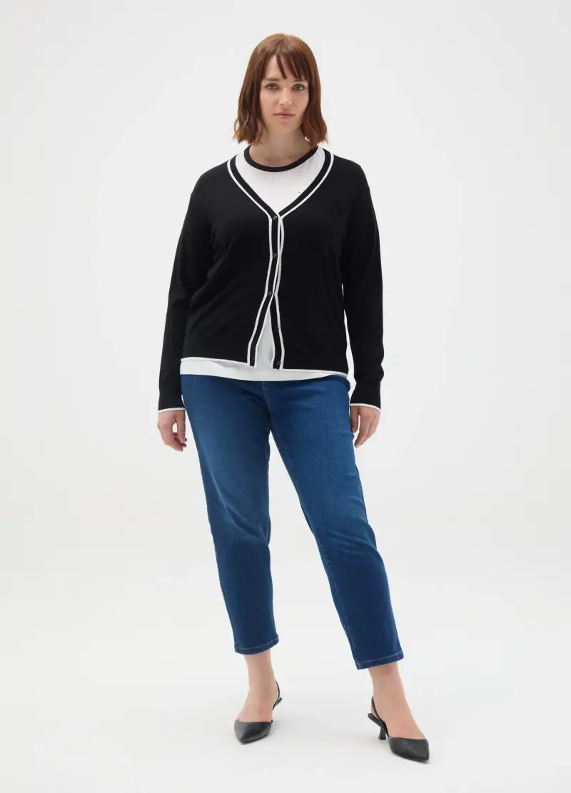 MYA Cardigan Donna Nero 4208065