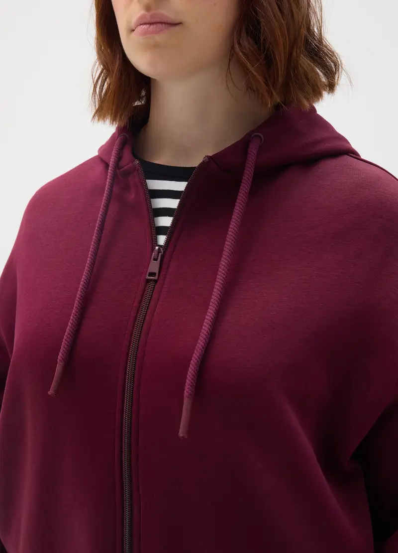 MYA, Felpa In Cotone Viola Regular Fit, Donna, Viola, Taglia: S miniatura 2