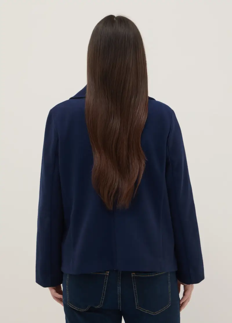 Giacca Doppiopetto Blu Regular Fit, Donna, Blu miniatura 3