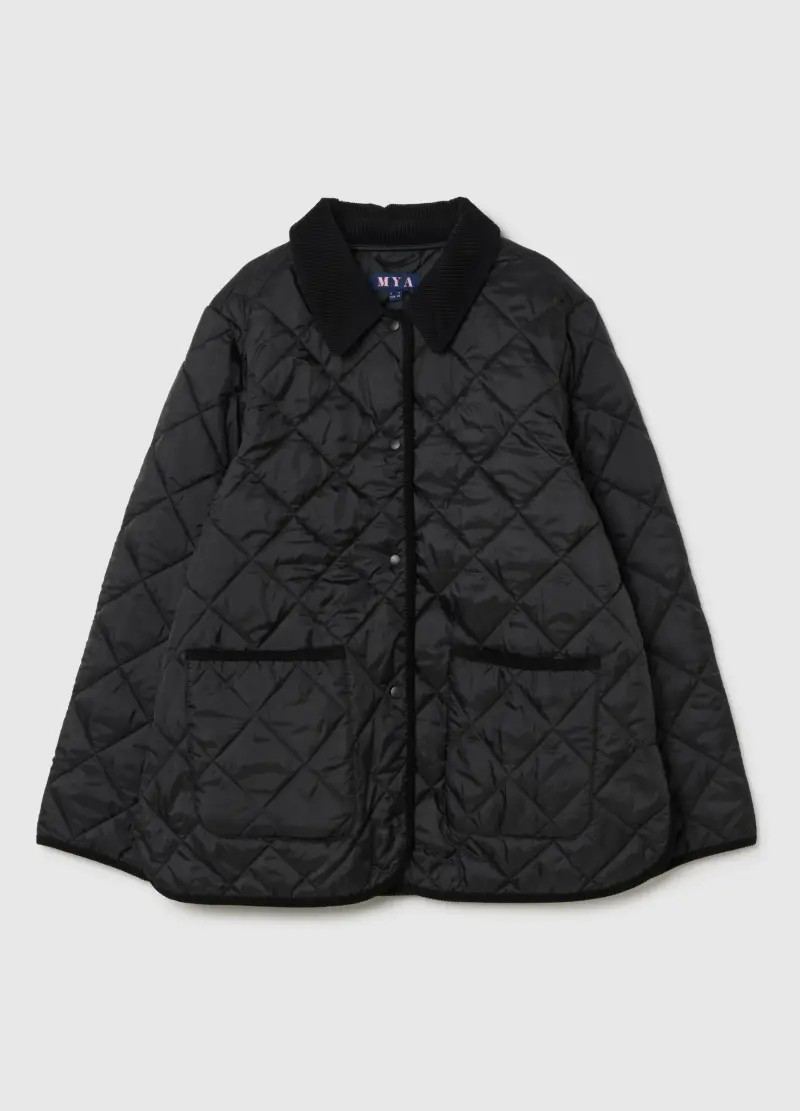 Giacca Imbottita Nera, Donna, Nero