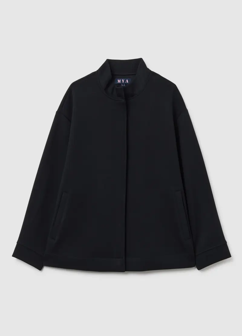 MYA, Giacca In Misto Nero Regular Fit, Donna, Nero, Taglia: S