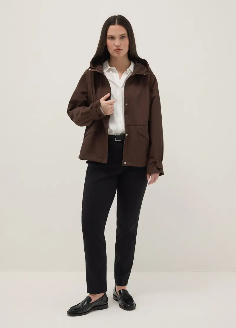 MYA Parka Donna Marrone 4329312 miniatura 2