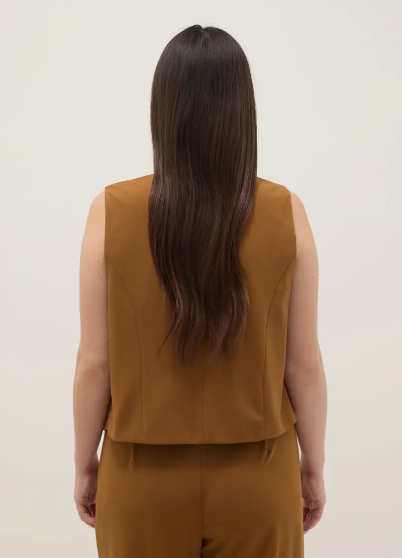 MYA Gilet Donna Marrone 4329700 miniatura 3