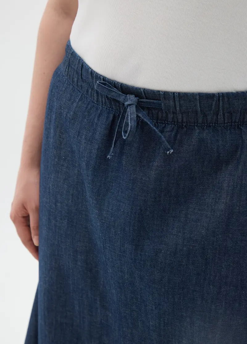 MYA, Gonna In Puro Cotone Denim Regular Fit, Donna, Denim, Taglia: S miniatura 2