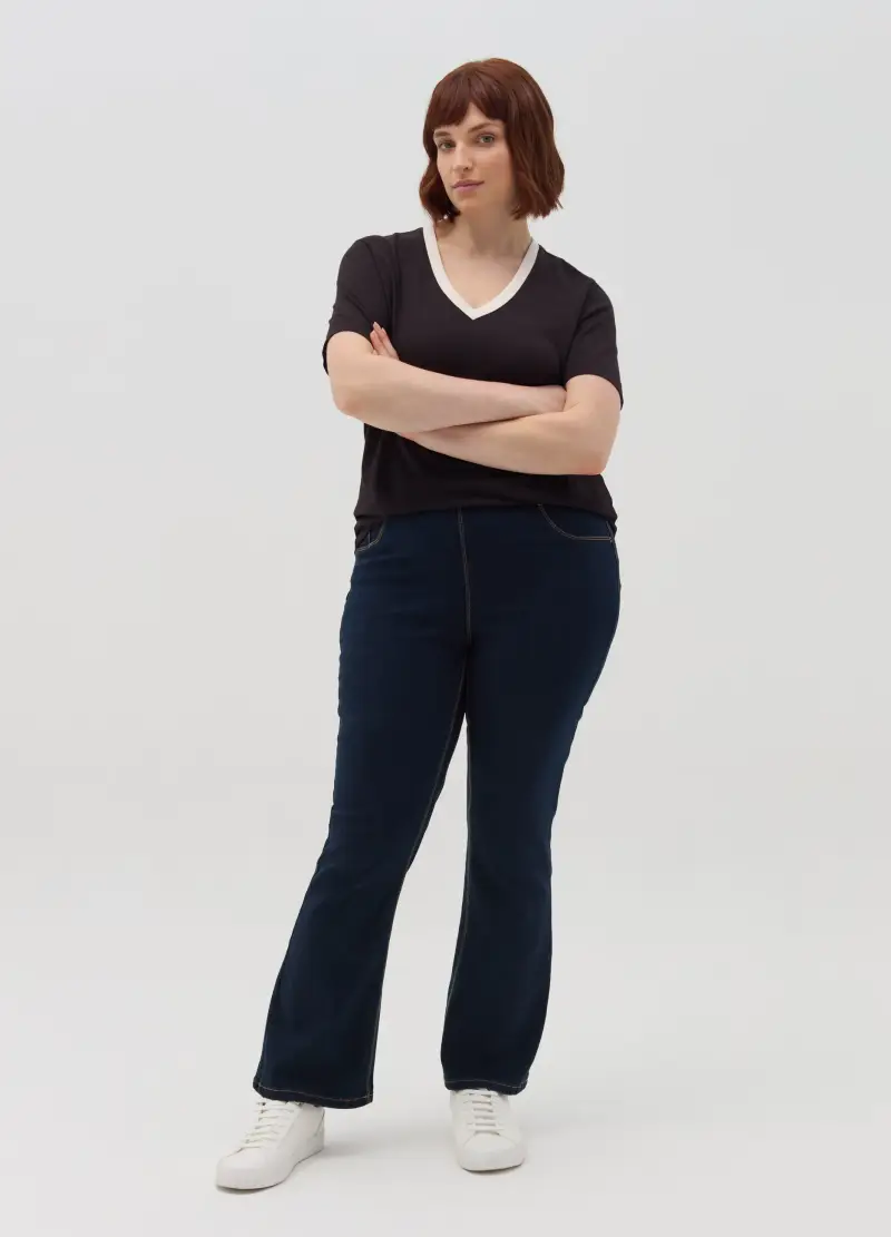 Jeggings Stretch Curvy, Donna, Denim