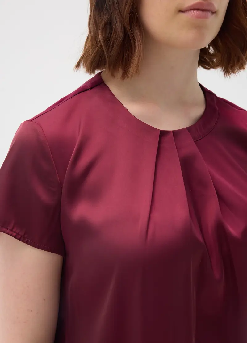 MYA, Maglia In Misto Rosso Regular Fit, Donna, Rosso, Taglia: S miniatura 2